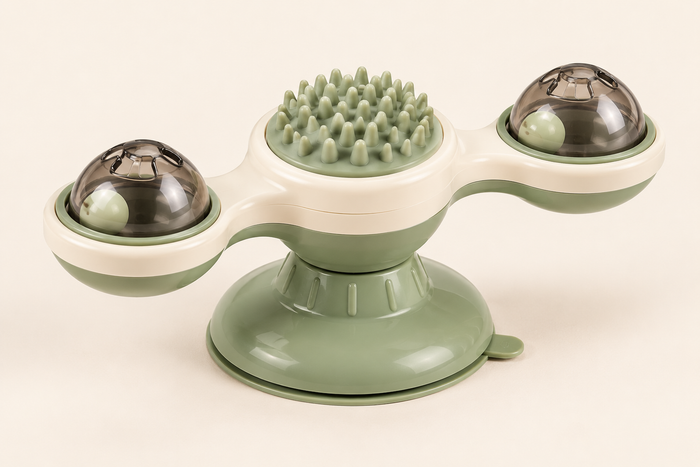 CozyWag Cat Grooming & Play Windmill Toy