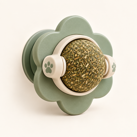 CozyWag rotating catnip flower ball